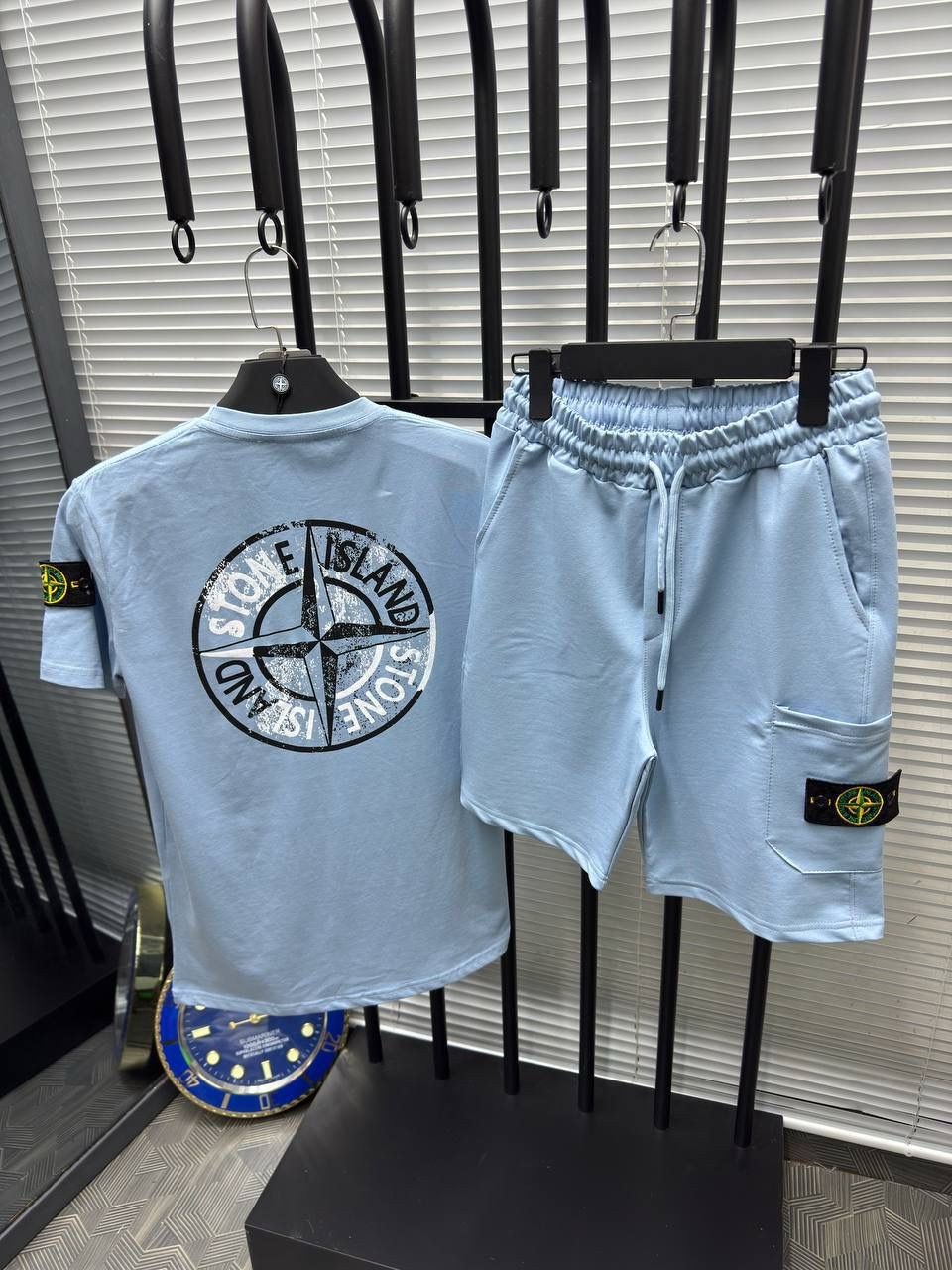 Stone Island T-shirt & Shorts Set