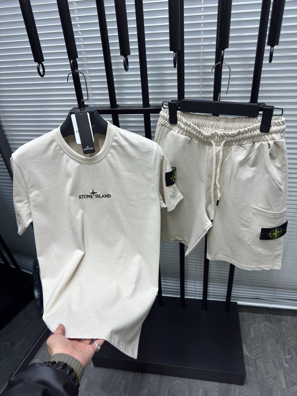Stone Island T-shirt & Shorts Set