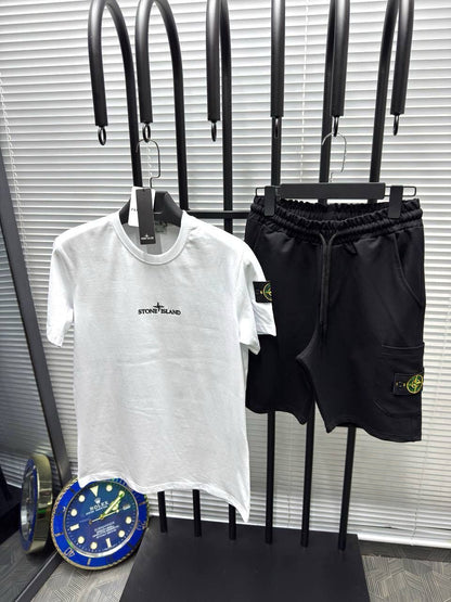 Stone Island T-shirt & Shorts Set