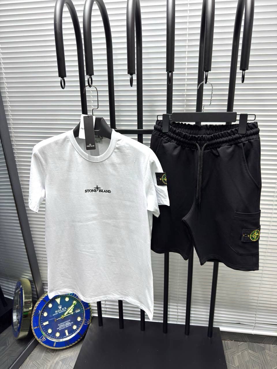 Stone Island T-shirt & Shorts Set