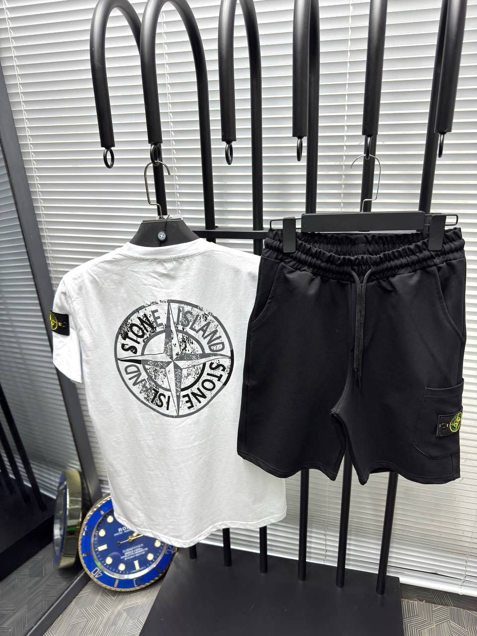 Stone Island T-shirt & Shorts Set