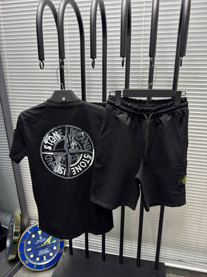 Stone Island T-shirt & Shorts Set