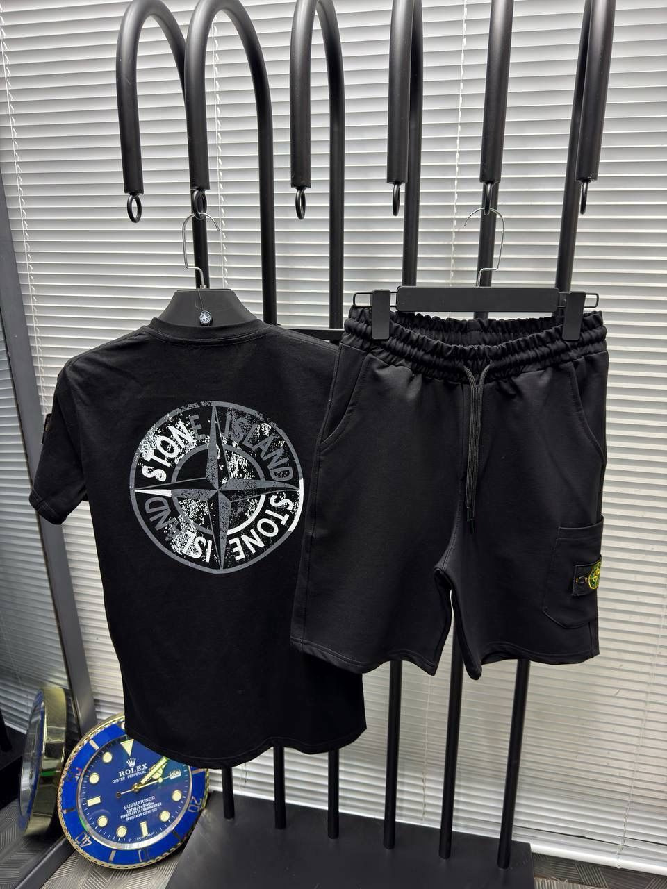 Stone Island T-shirt & Shorts Set