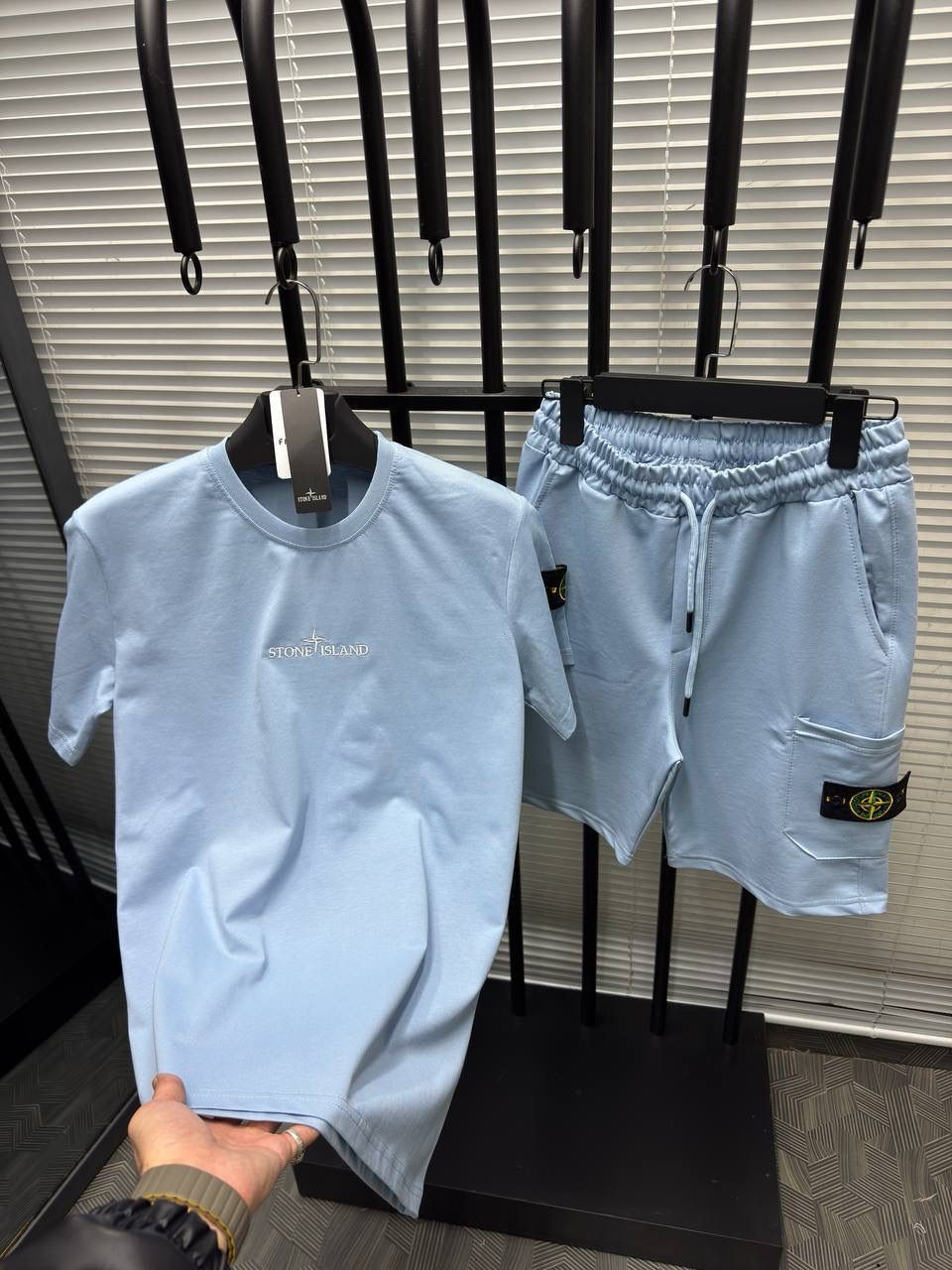 Stone Island T-shirt & Shorts Set