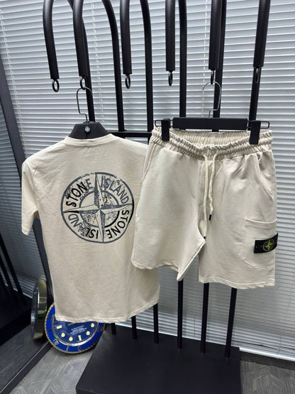 Stone Island T-shirt & Shorts Set