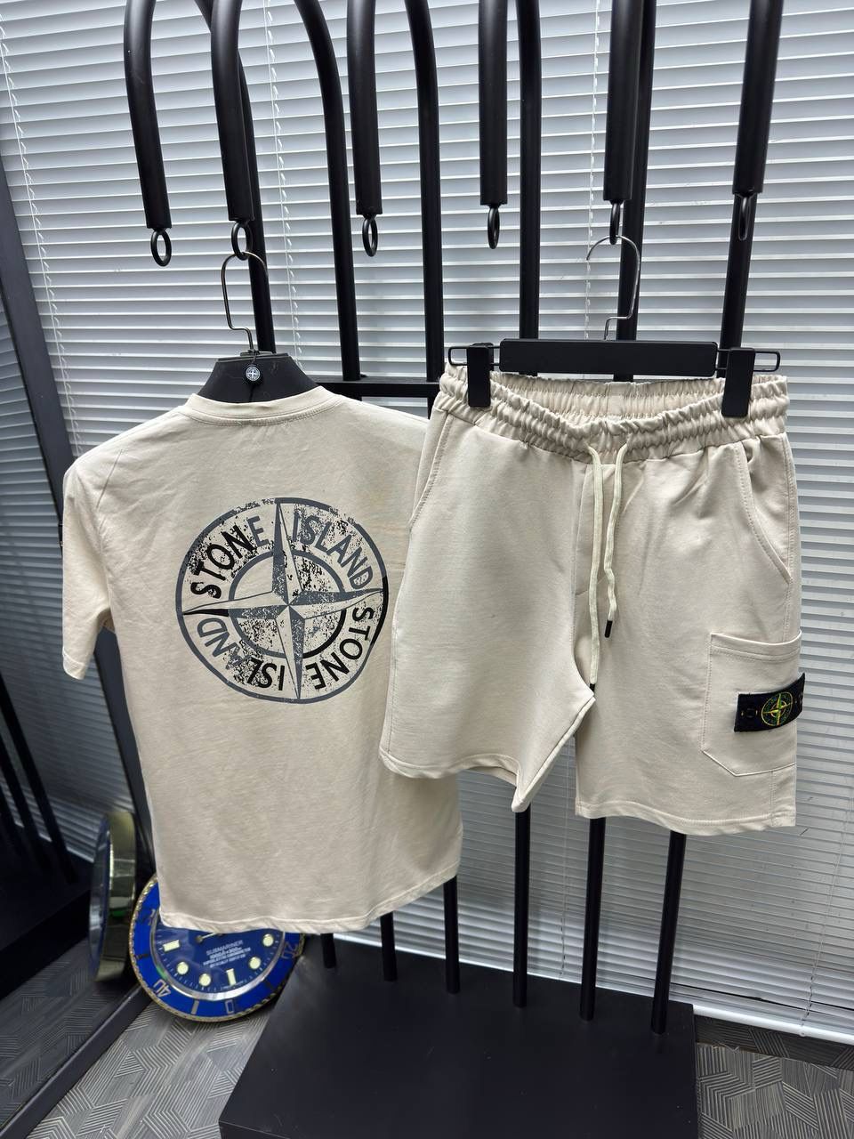 Stone Island T-shirt & Shorts Set