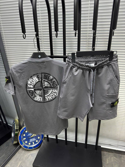 Stone Island T-shirt & Shorts Set